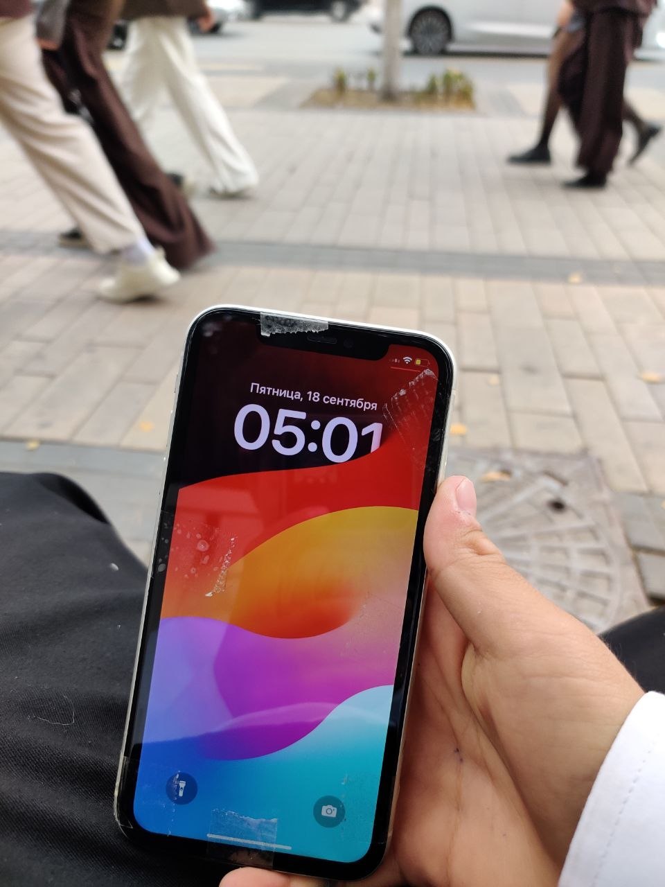 iPhone 11 белый 128 ГБ, экран и АКБ меняем, без комплекта, Фейс ❌