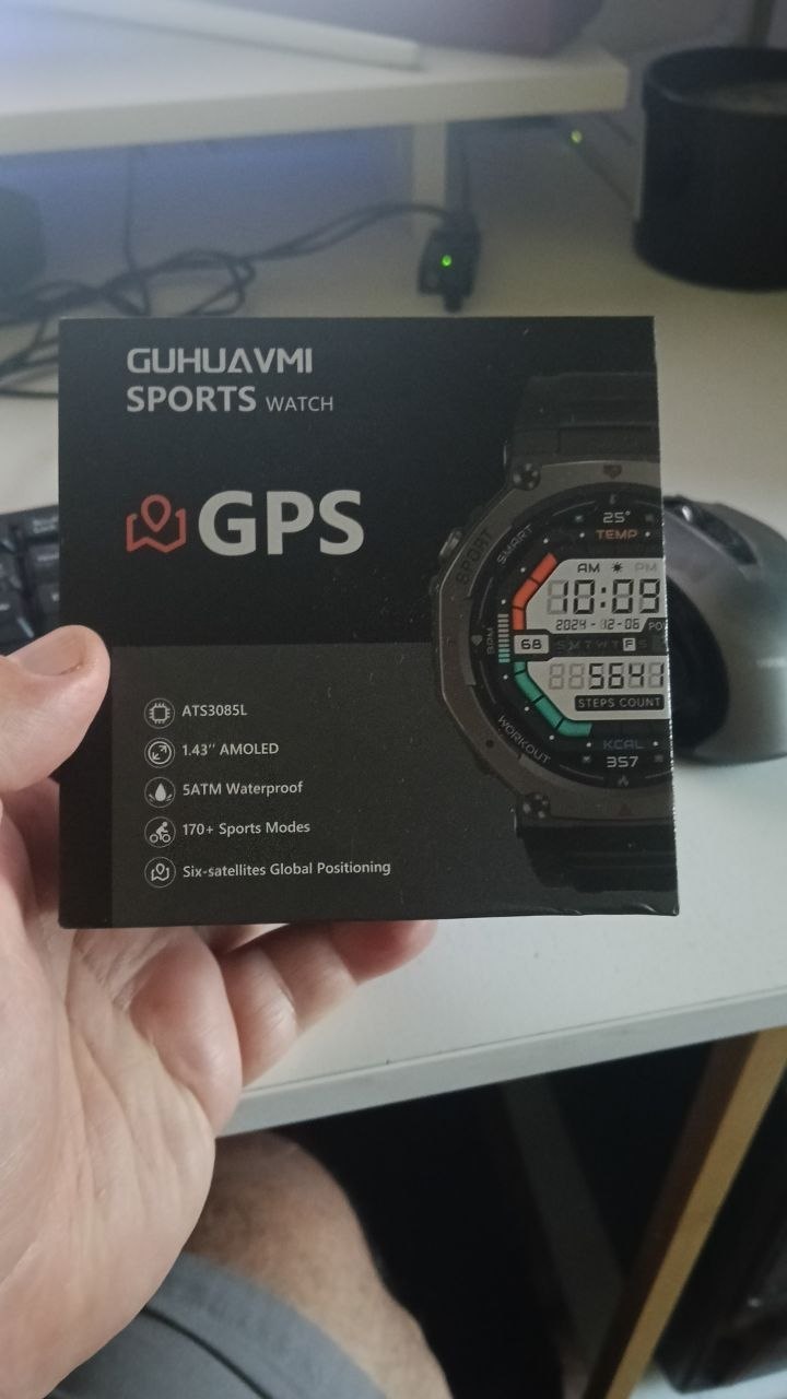 GUHUAVMI SPORTS WATCH ATS3085L новые — 2