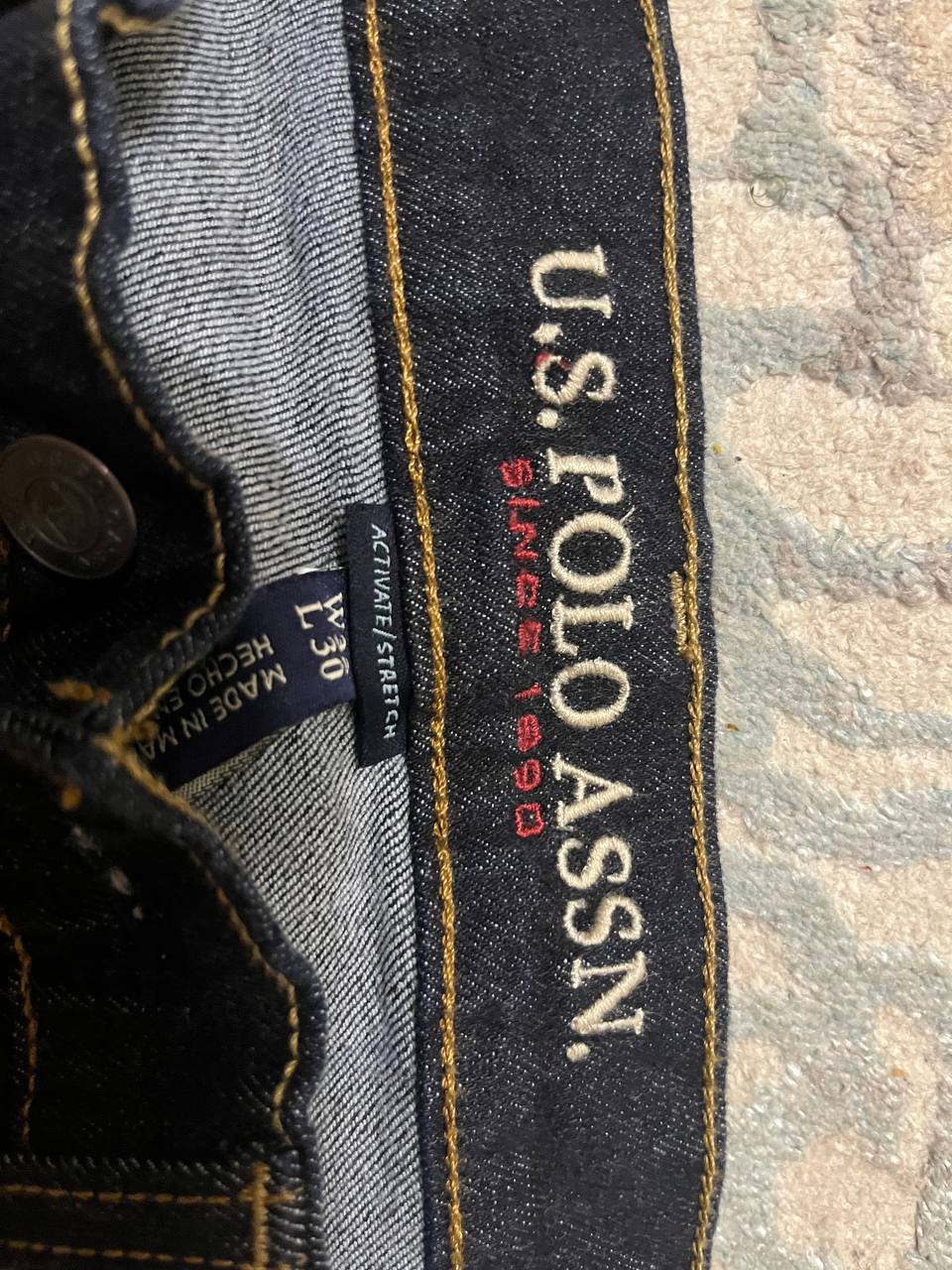 Джинсы U.S. POLO ASSN. тёмно-синие, размер 32x30 — 2