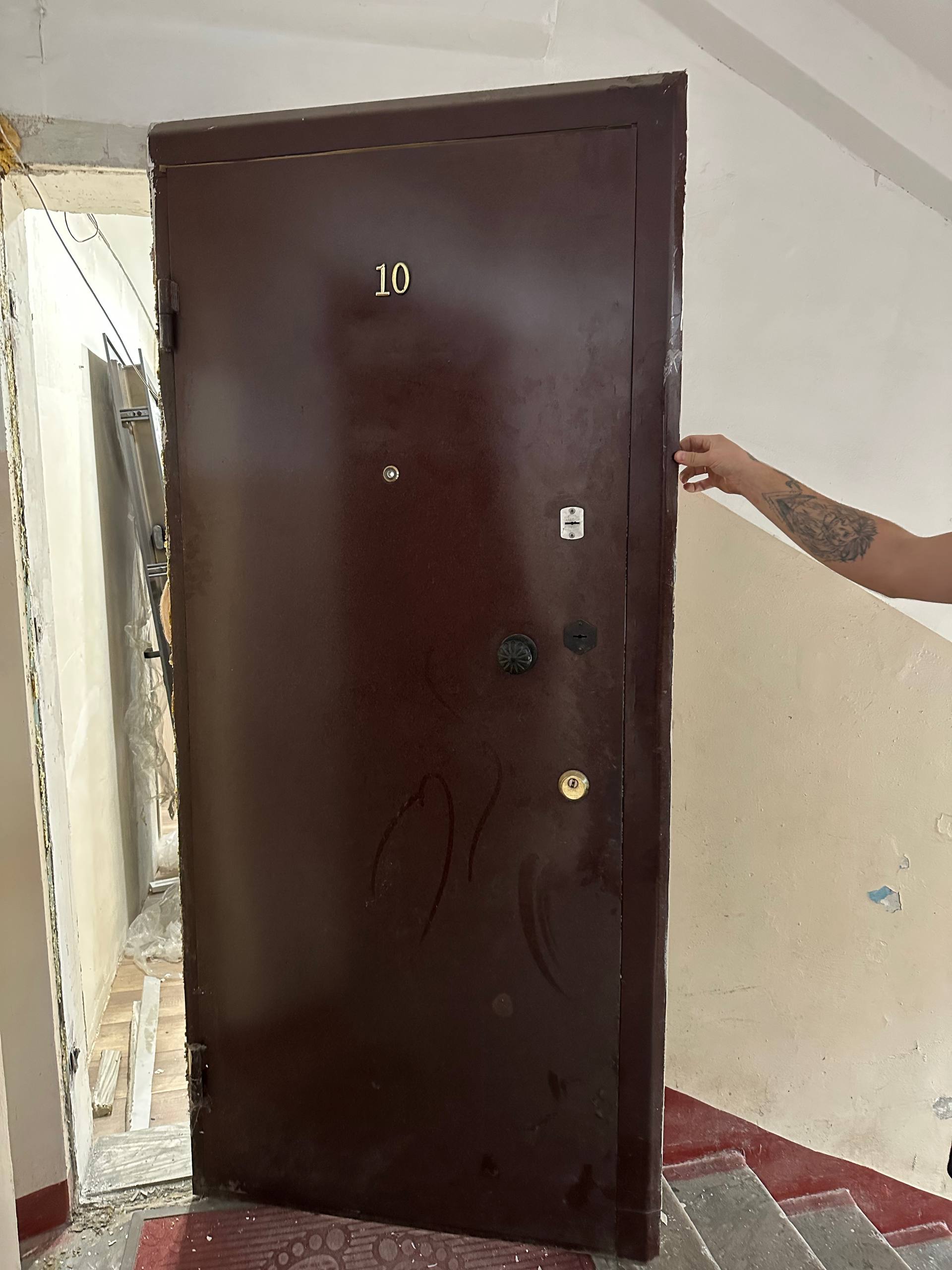 Дверь железная утепленная