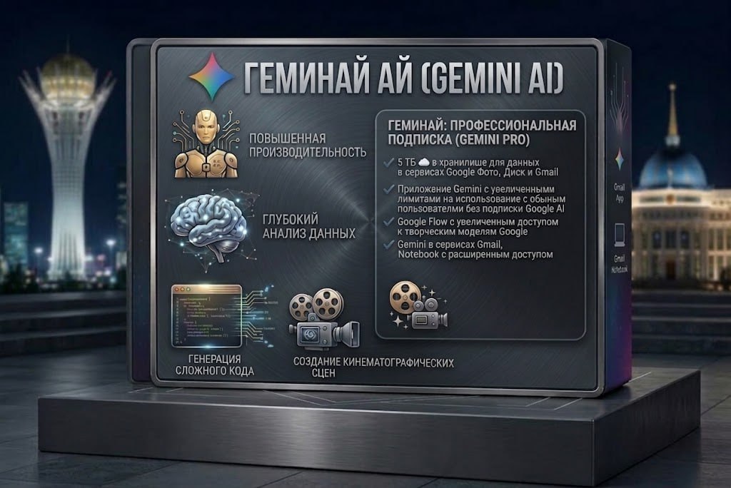 Gemini AI Pro на 4 месяца