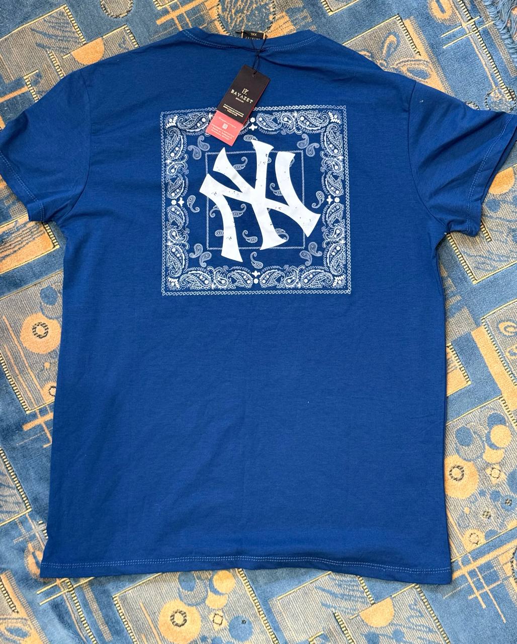 Футболки с логотипом NY: синяя XXL, белая L — 3