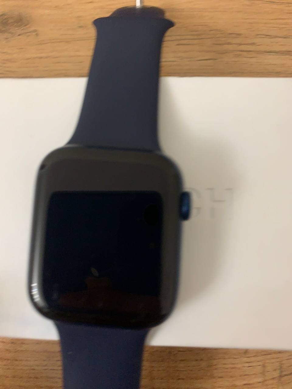 Apple Watch Series 6 — 44 мм, тёмно-синий, 84% аккумулятор, полный комплект — 3