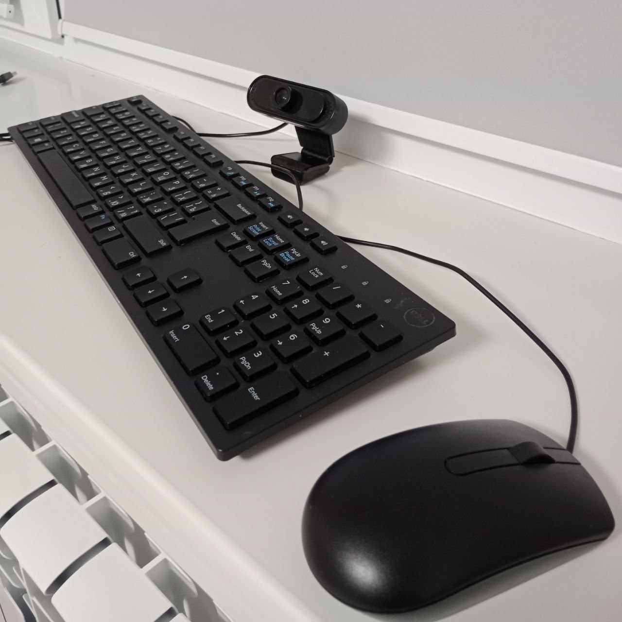 Комплект клавиатура + мышь + веб-камера (Dell KB216, MS116, X-GAME XW-80)