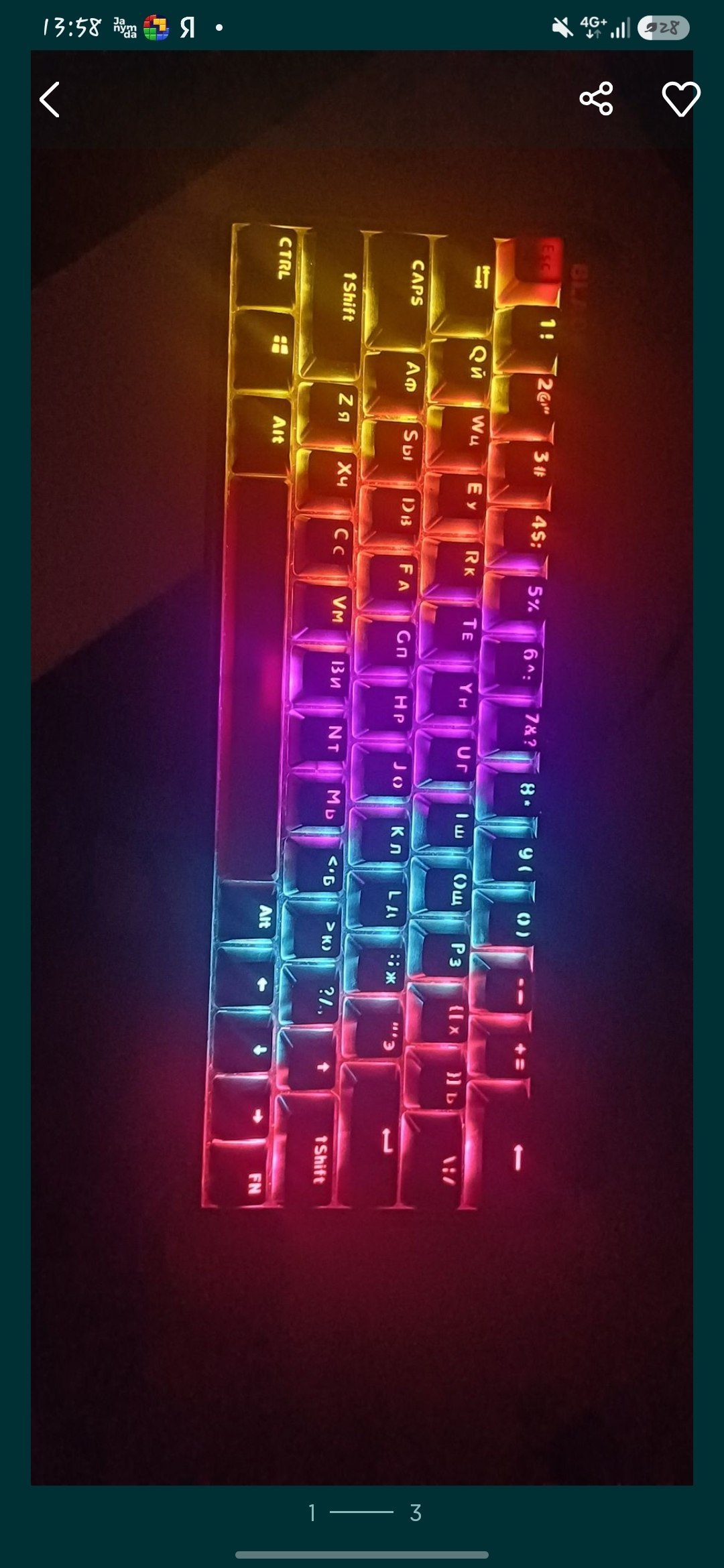 Клавиатура Defender BLACK RAVEN 60% (GK-417)