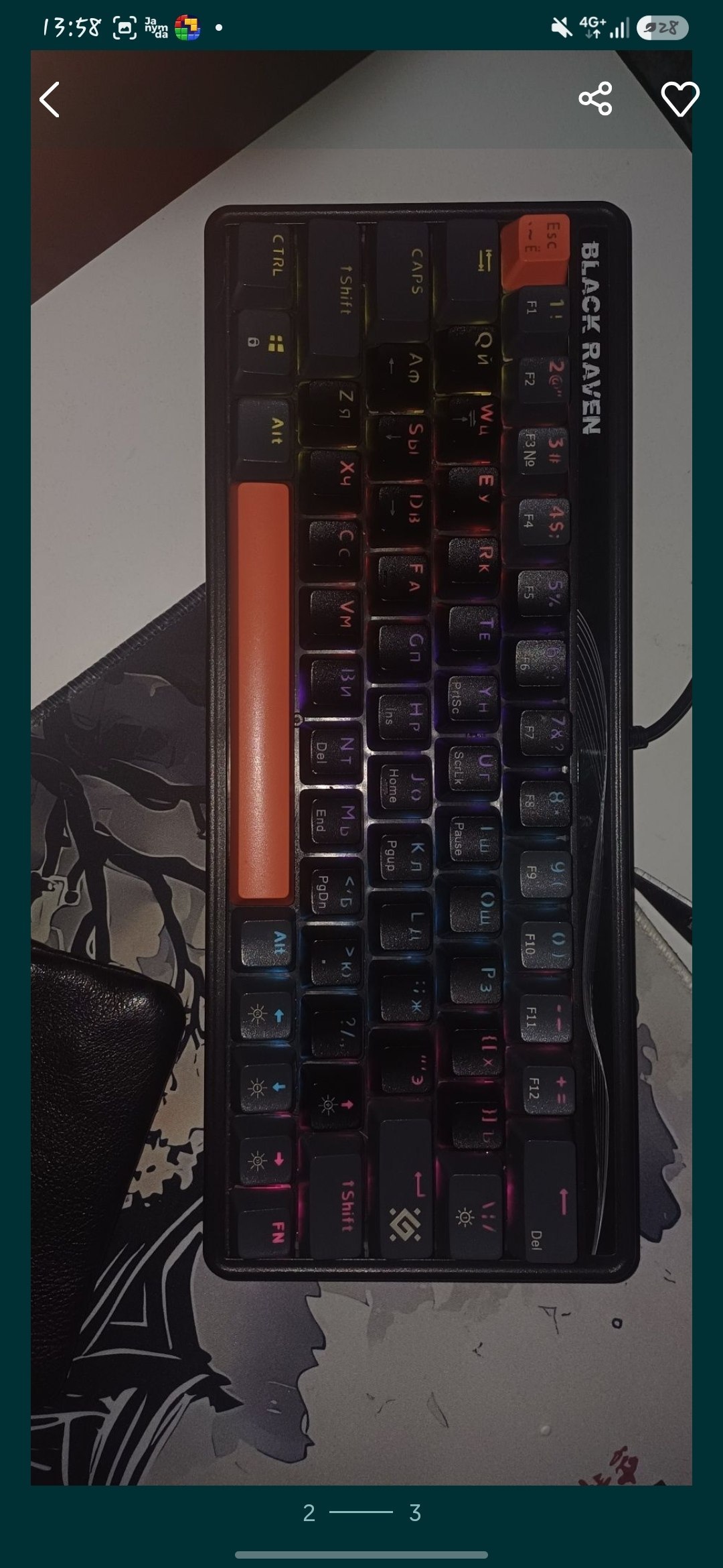 Клавиатура Defender BLACK RAVEN 60% (GK-417) — 2
