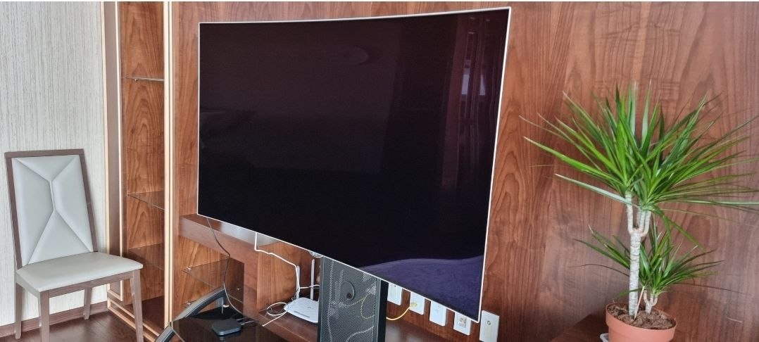 ТВ LG OLED smart 55" изогнутый + тумба + очки — 2