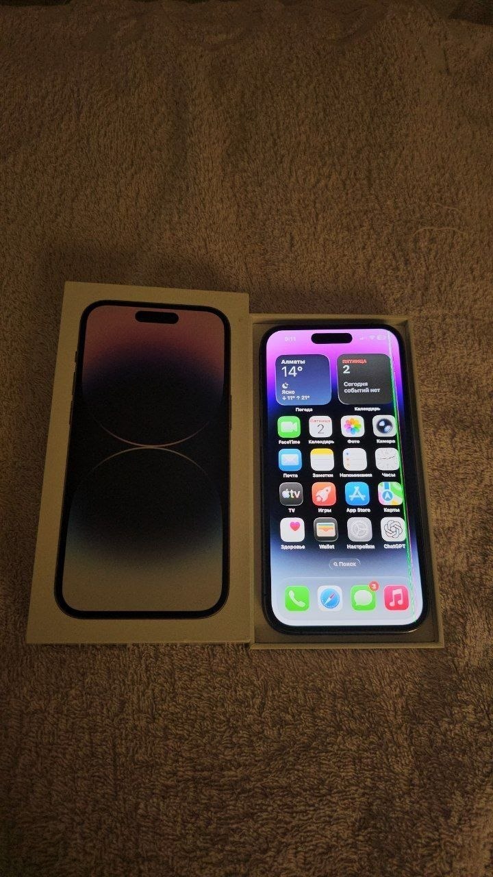 iphone 14 pro, 256 gb
В отличном состоянии, родная коробка,
✅Все Функции Face id, True Tone отлично работают
Аккумулятор — 2