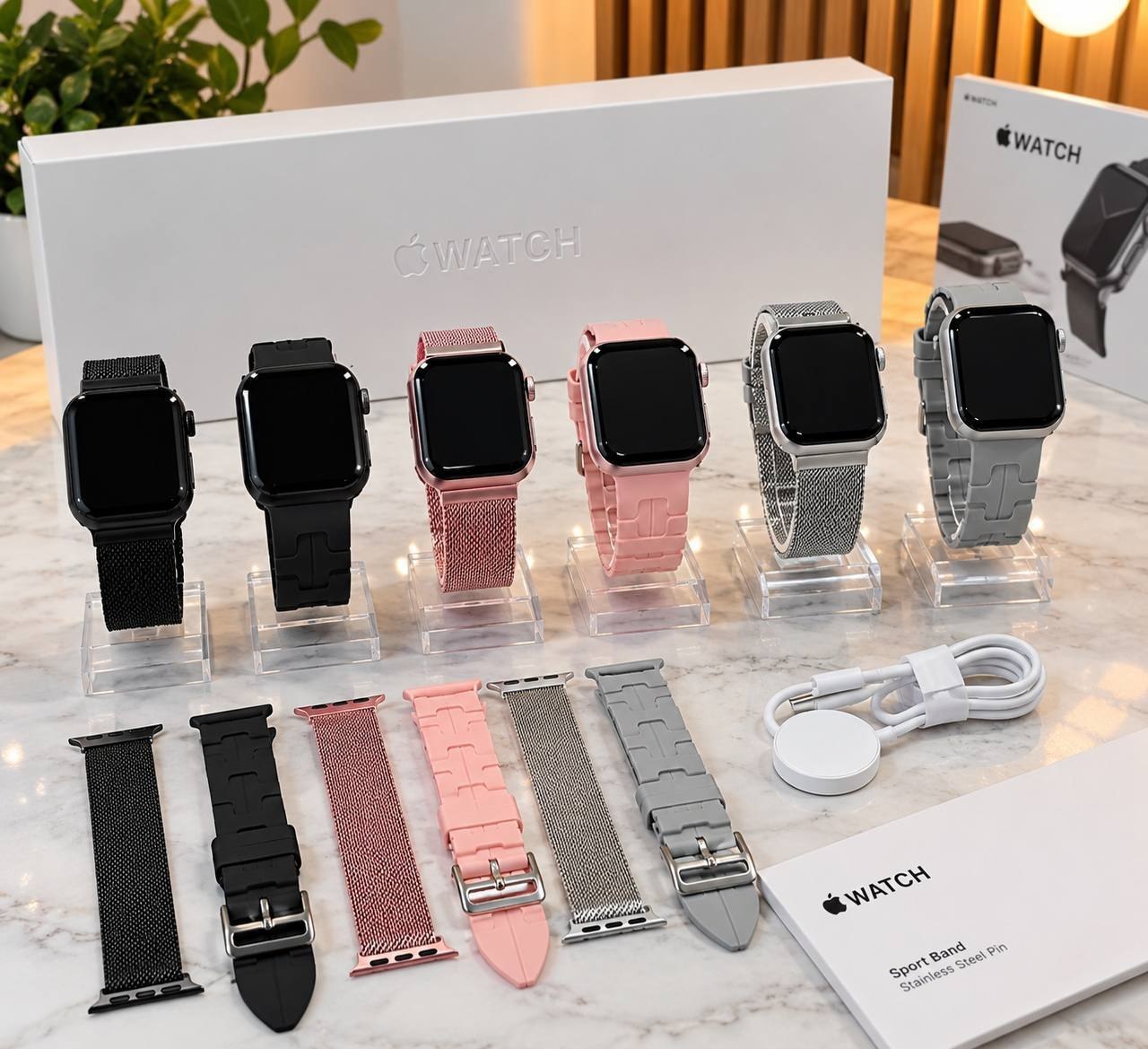 Apple Watch SE 42mm с комплектом и ремешками (новые/б/у, в наличии) - 11 500 ₸