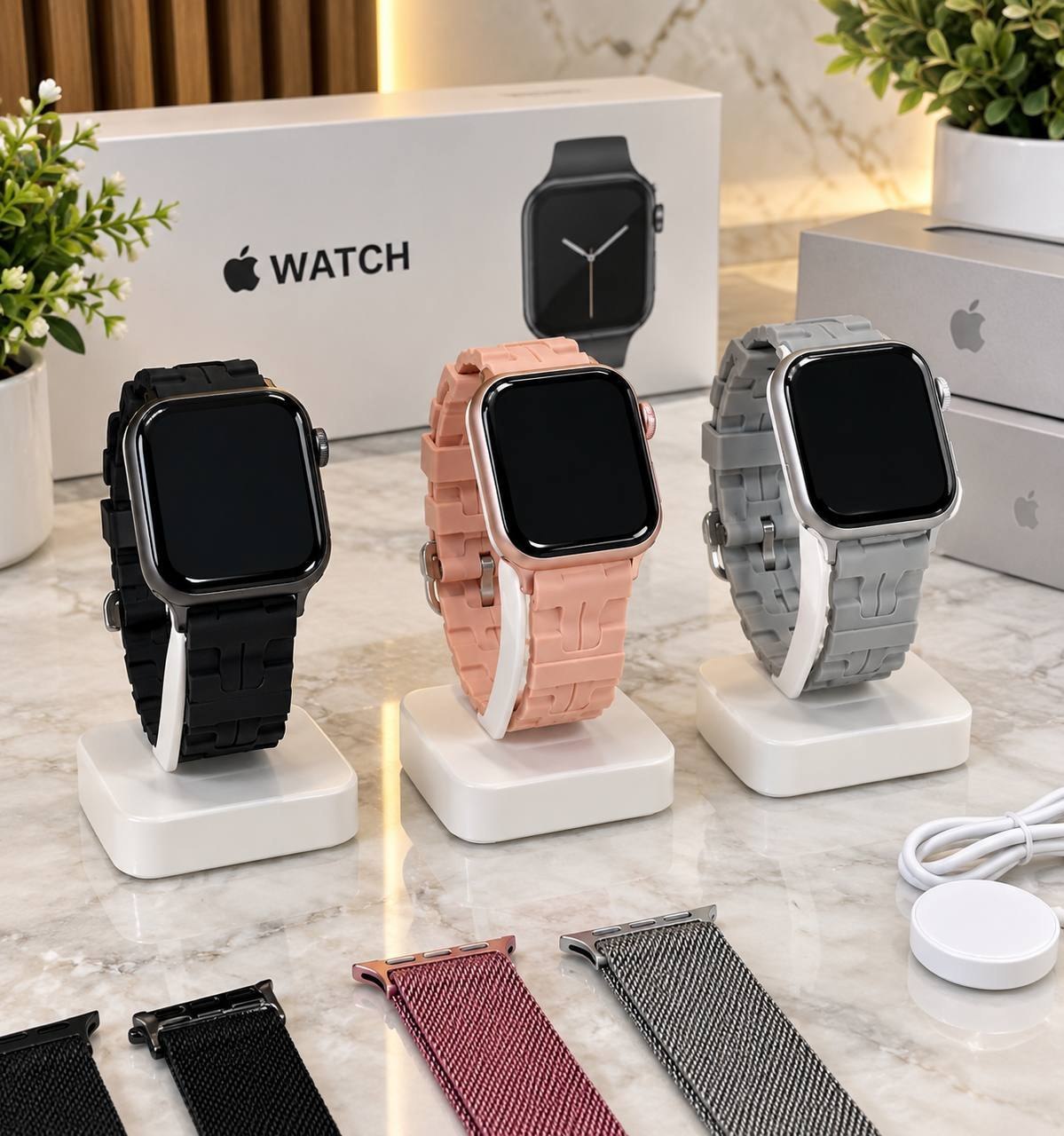 Apple Watch SE 42mm с комплектом и ремешками (новые/б/у, в наличии) - 11 500 ₸ — 2