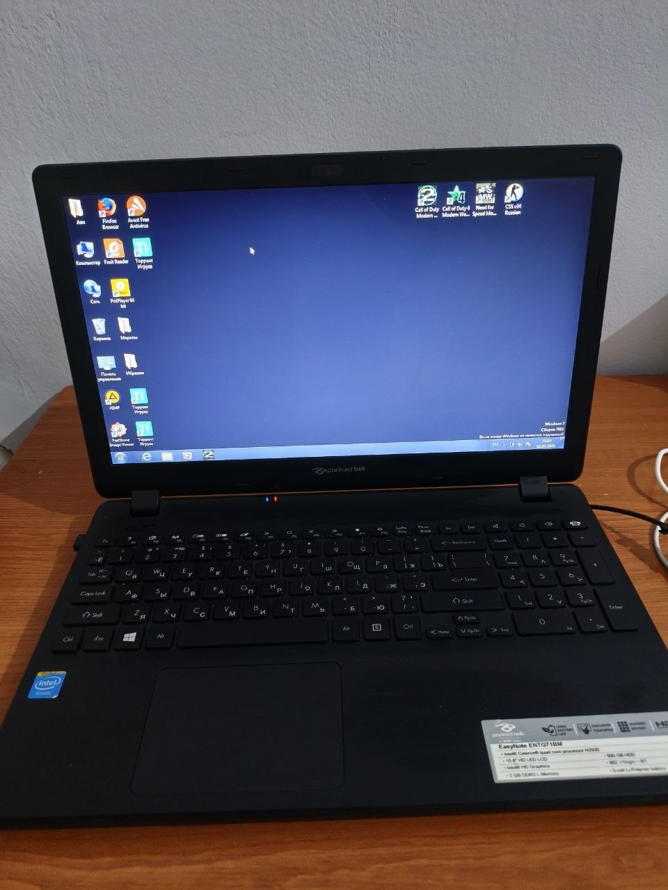 Ноутбук Packard Bell EasyNote ENTG71BM — 3