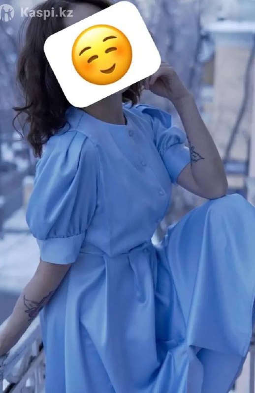Платье нарядное синее — 2